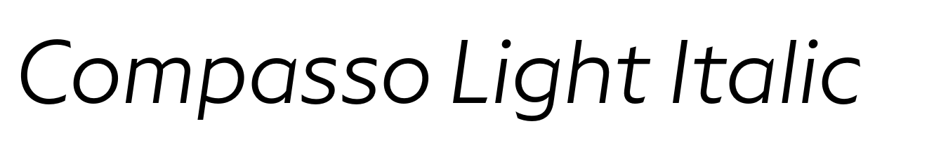 Compasso Light Italic